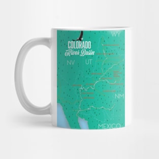 Colorado River Basin vintage map Mug